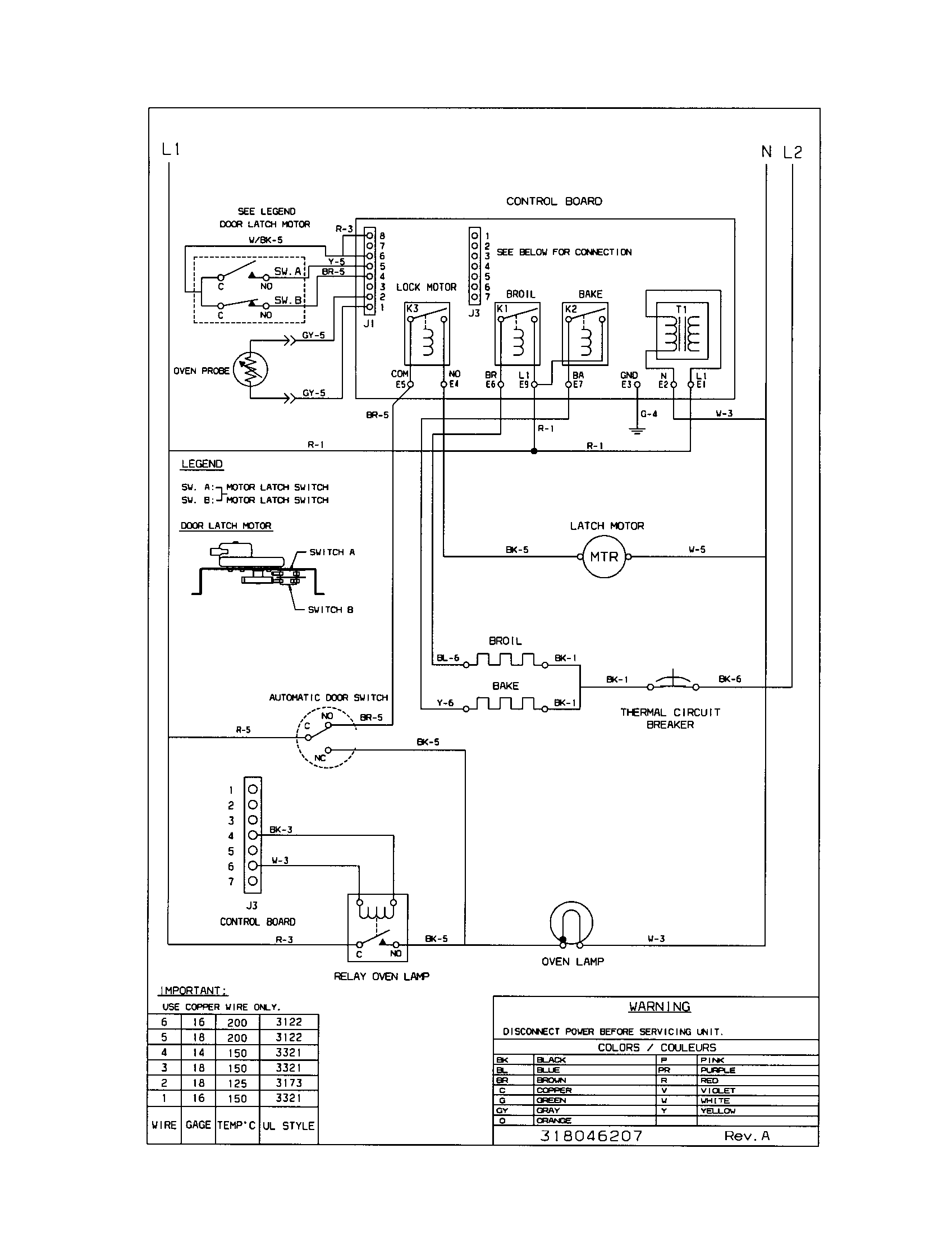 frigidaire lc120f wiring diagram
