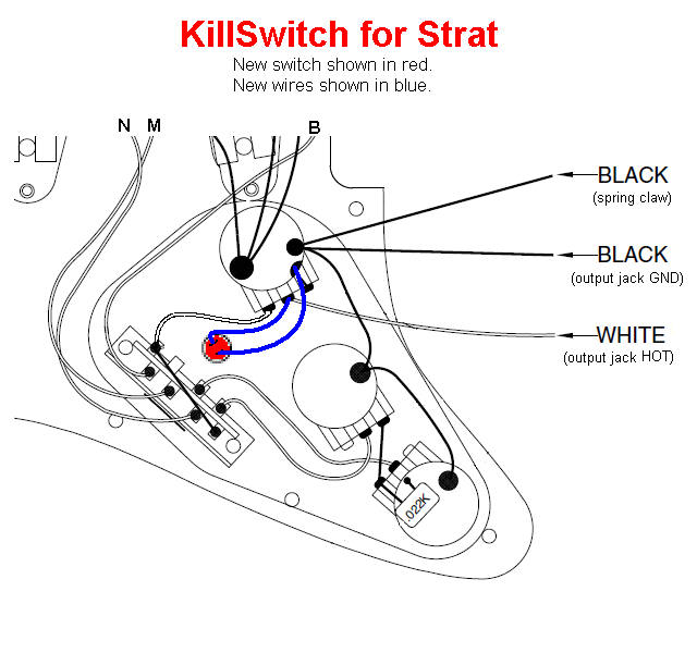 guitar killswitch wiring diagram