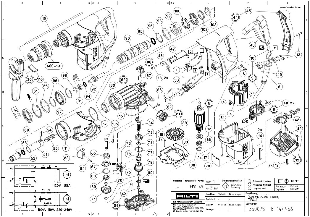 Hilti Dsh 700 Parts Diagram