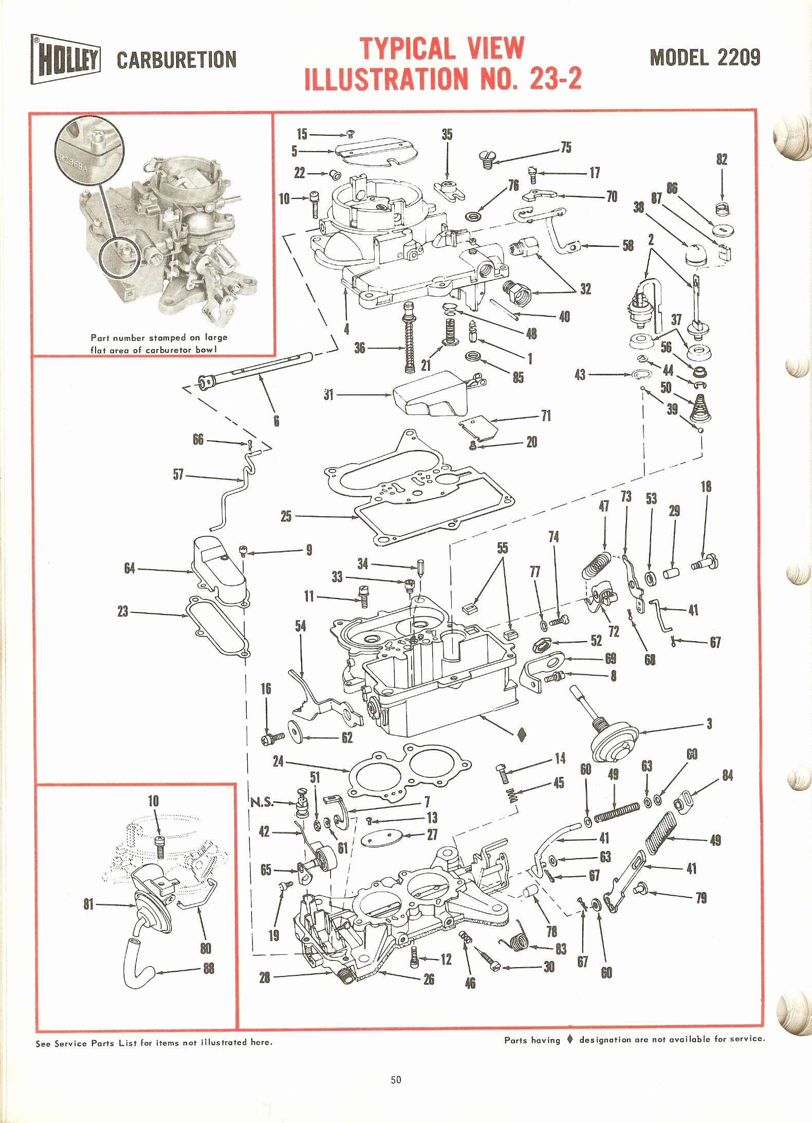 holley 2 barrel carb diagram
