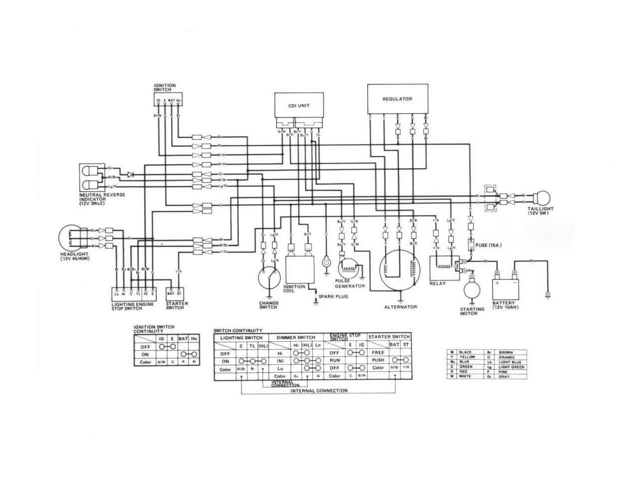Honda 200s Wiring Diagram