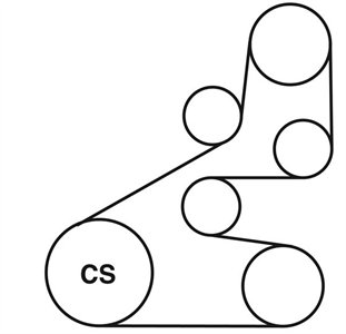 honda ridgeline serpentine belt diagram