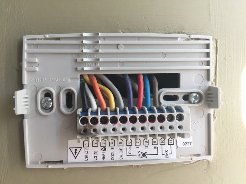 honeywell rth221 wiring diagram