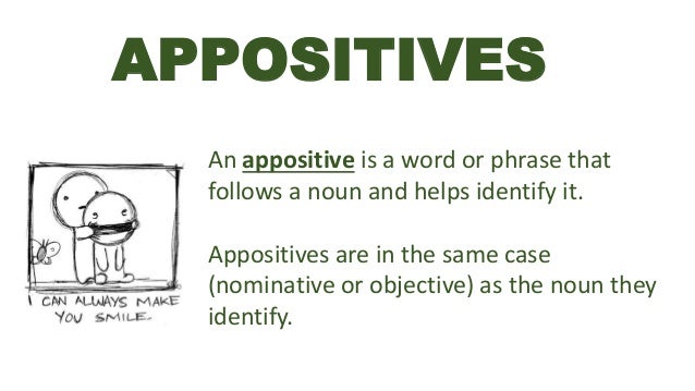 how to diagram an appositive