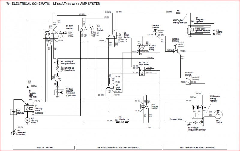 john deere lt150 wiring diagram