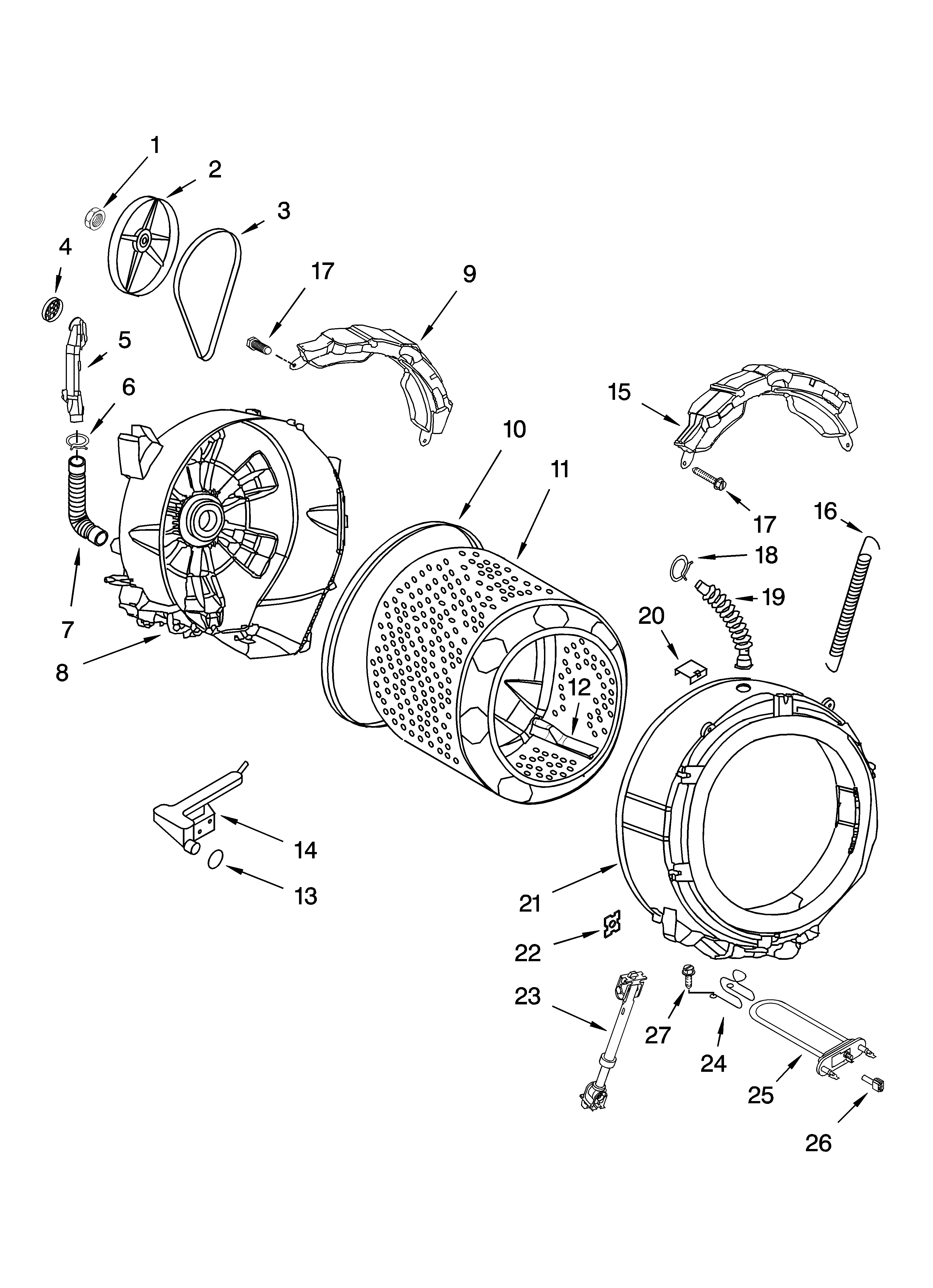 kenmore elite he3 dryer parts diagram