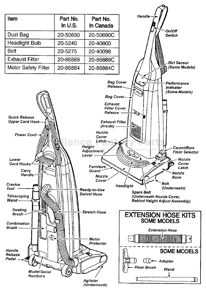 kenmore vacuum model 116 parts diagram kenmore vacuum model 116 parts diagram