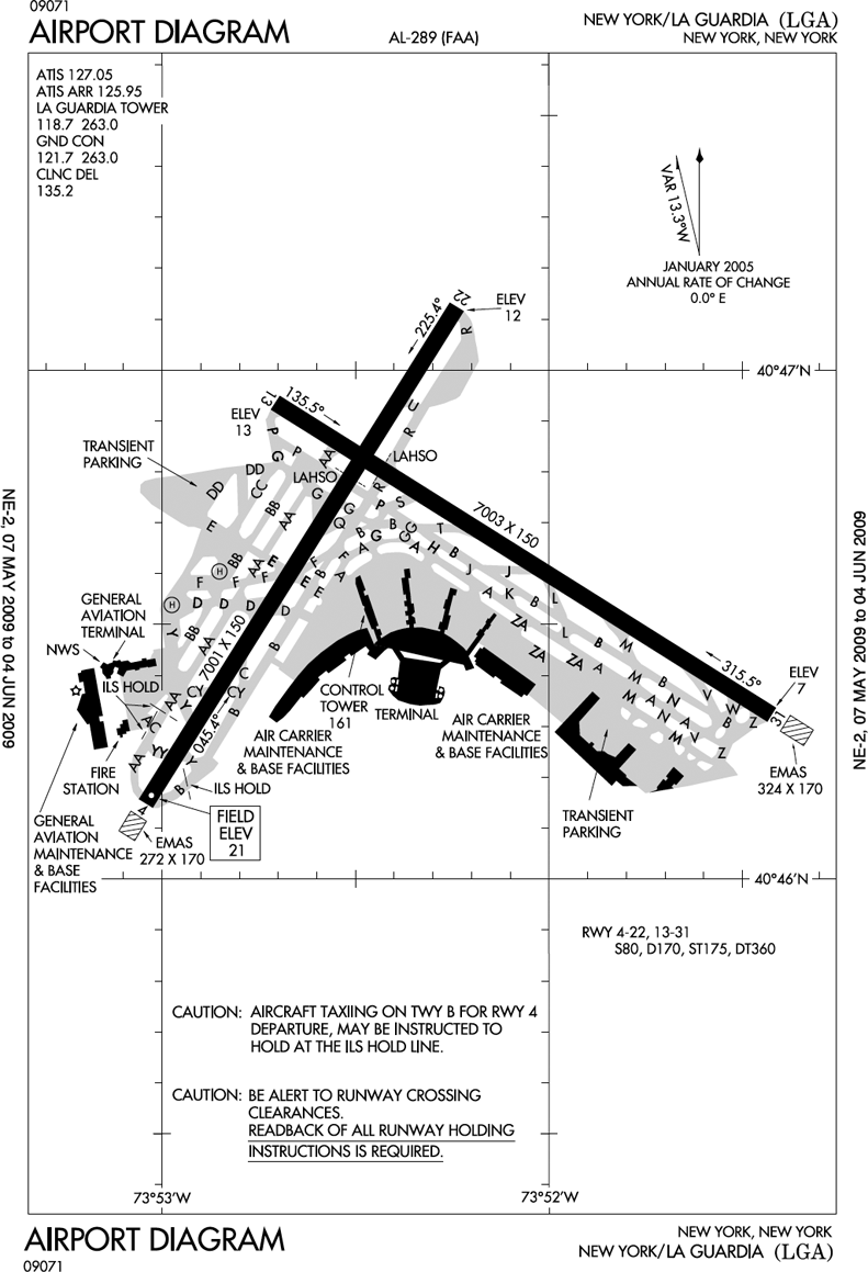 laguardia airport diagram