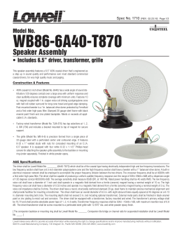 lowell 810 speaker wiring diagram