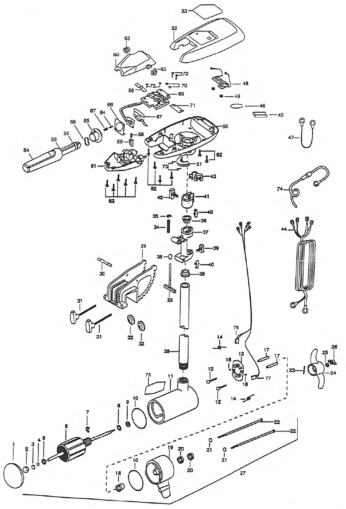 minn kota maxxum parts diagram