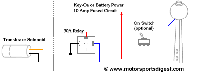 nitrous and transbrake wiring diagram