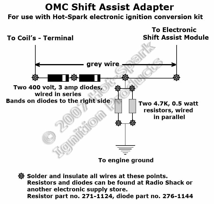 omc distributor wiring diagram omc distributor wiring diagram