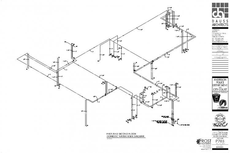 plumbing riser diagram example
