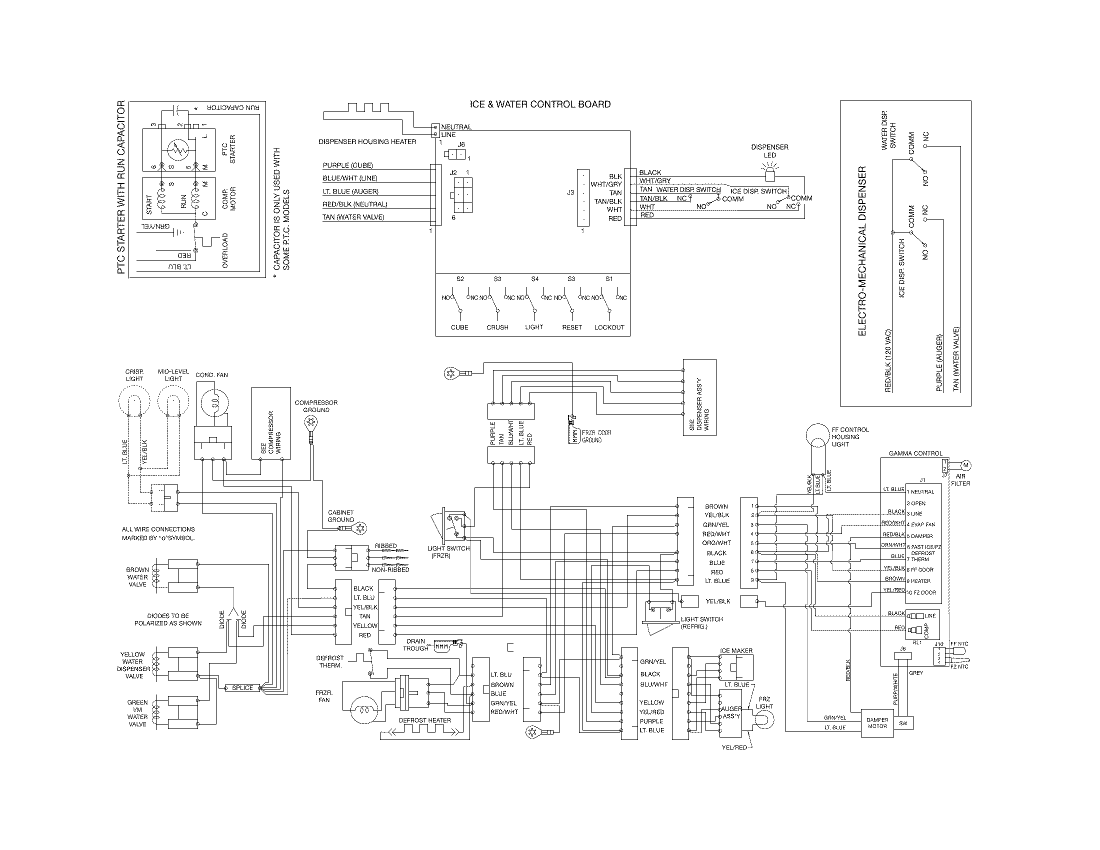 refrigerator model et18dkxan10 wiring diagram