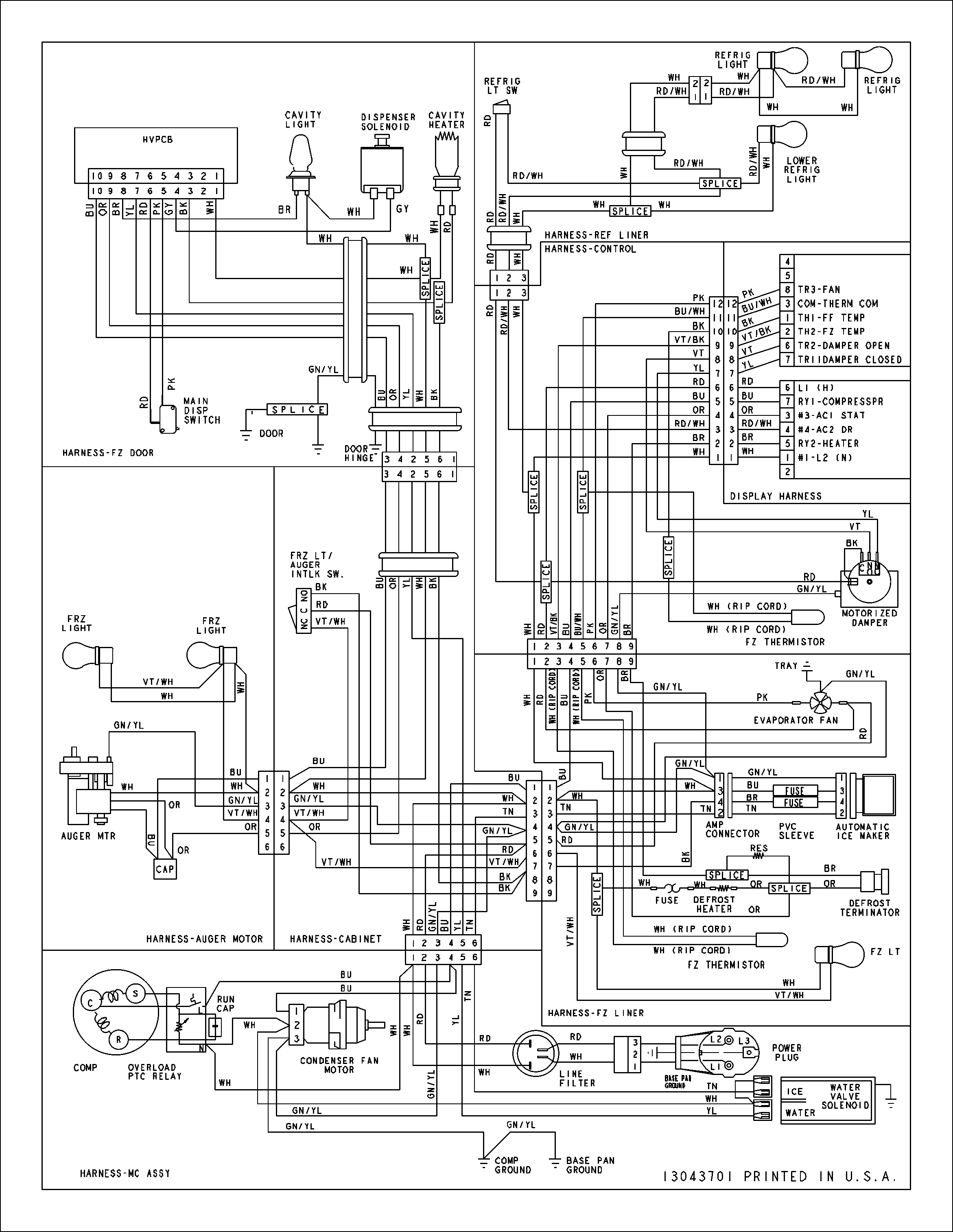 refrigerator model et18dkxan10 wiring diagram