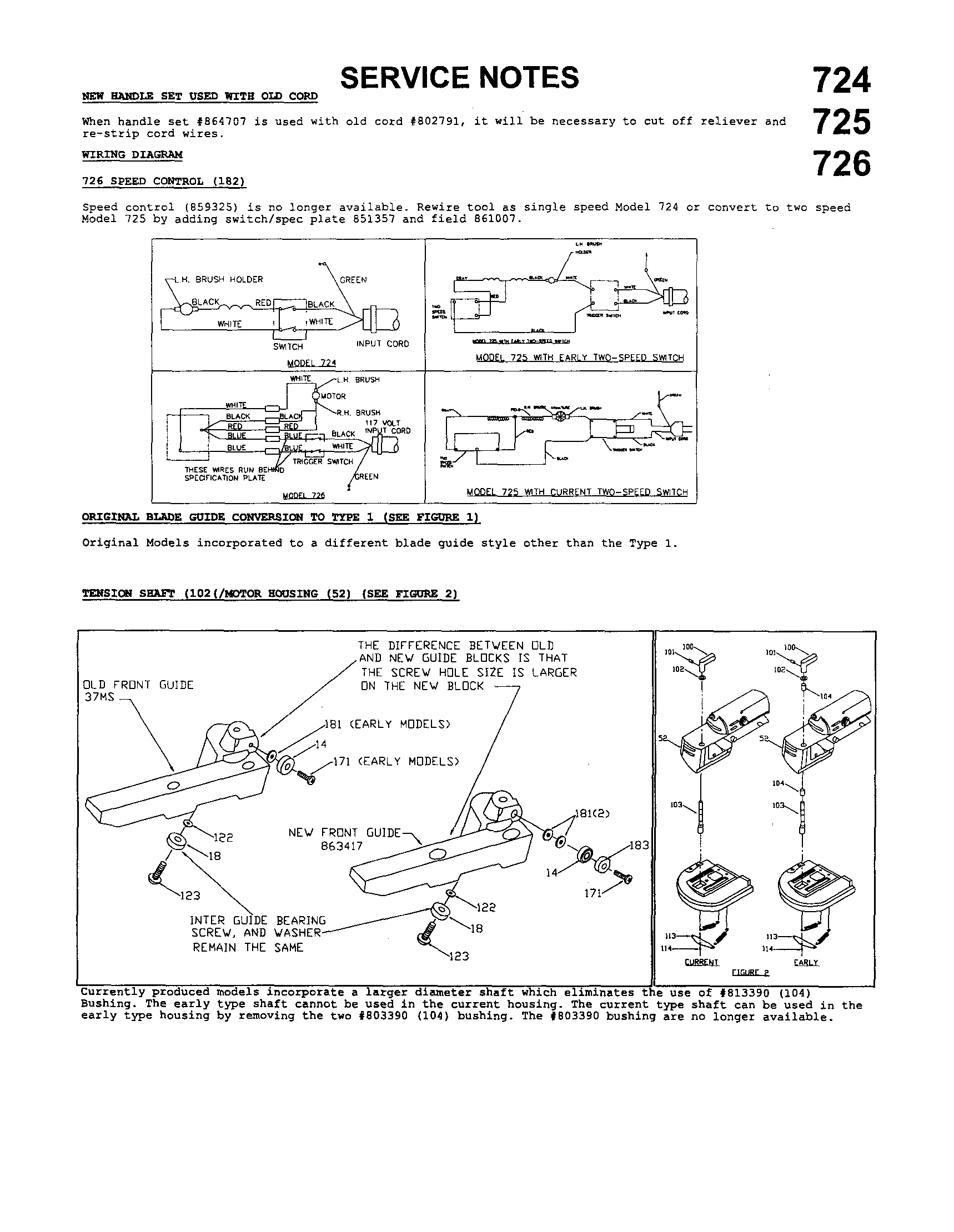 Rockwell Portable Baandsaw Model 725 Wiring Diagram