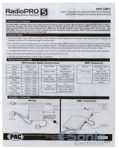 rp3-gm11 wiring diagram