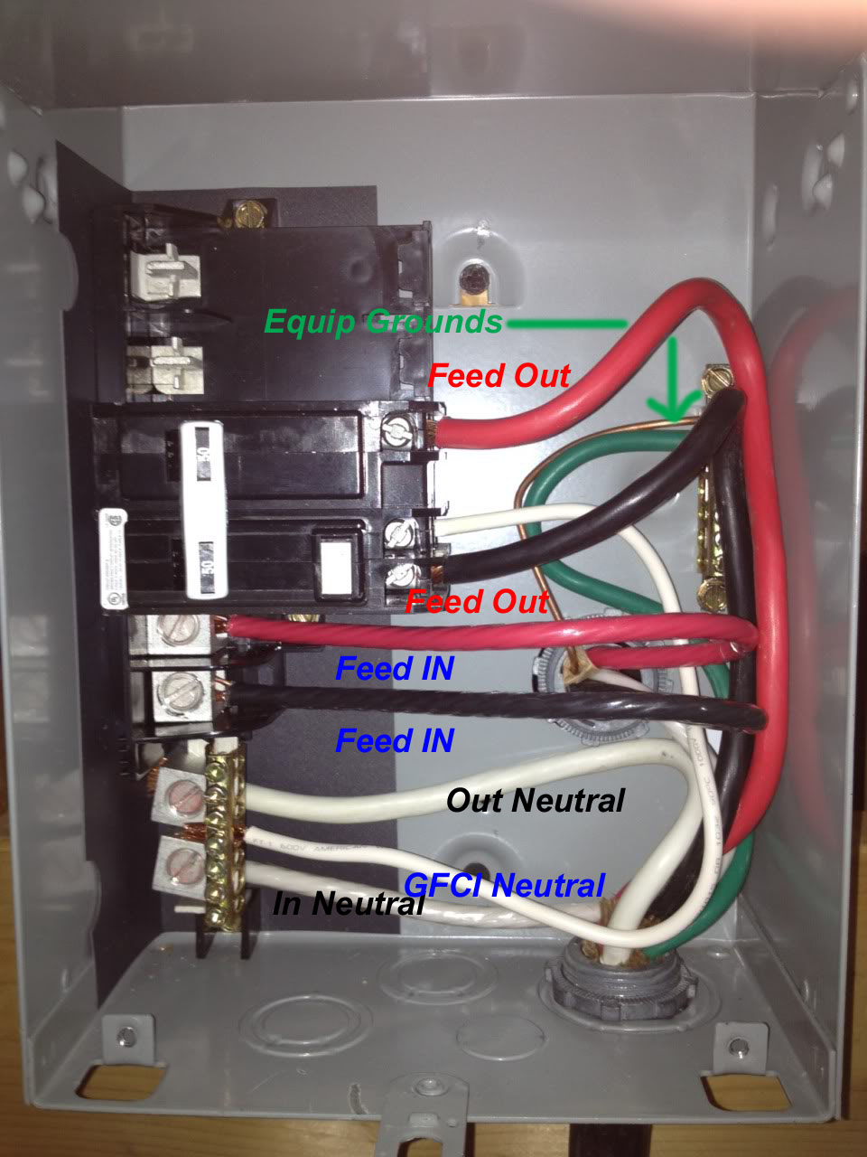 spa gfci wiring diagram