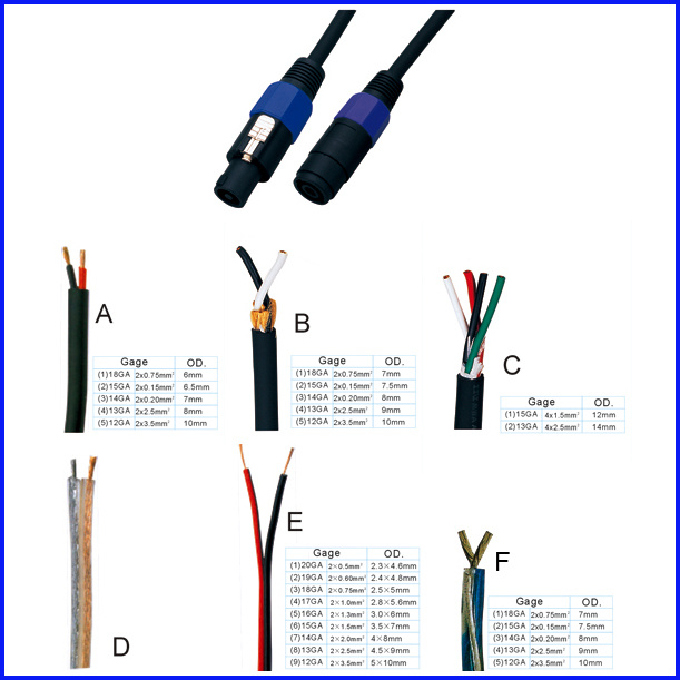 speakon to 1/4 inch wiring diagram