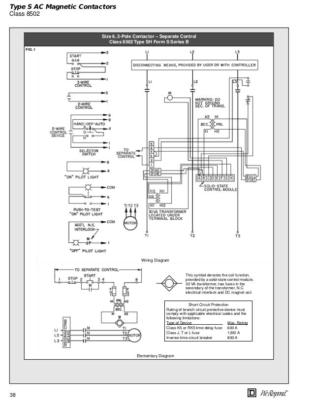 square d 8903 lighting contactor wiring diagram