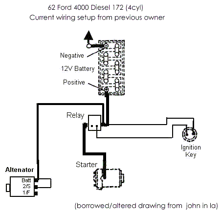 starter wiring diagram ford 1310
