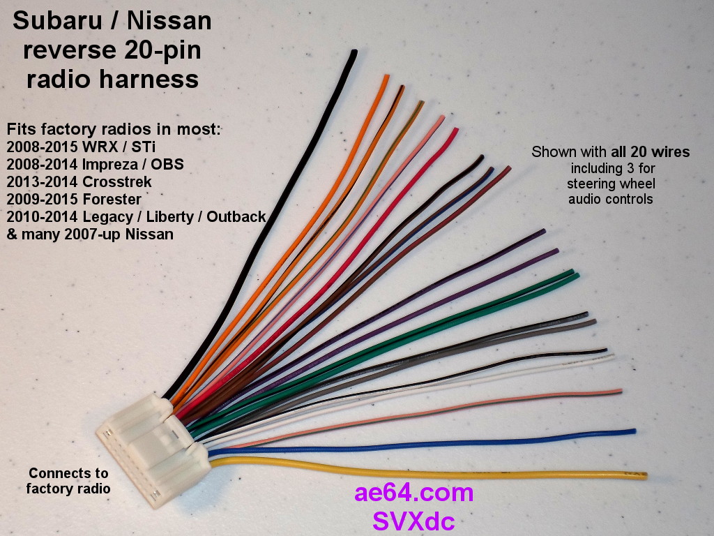 Subaru Crosstrek Radio Wiring Diagram