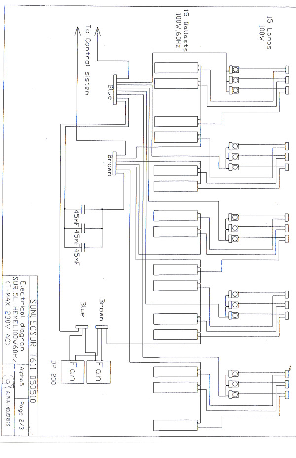Tanning Bed Wiring Diagram