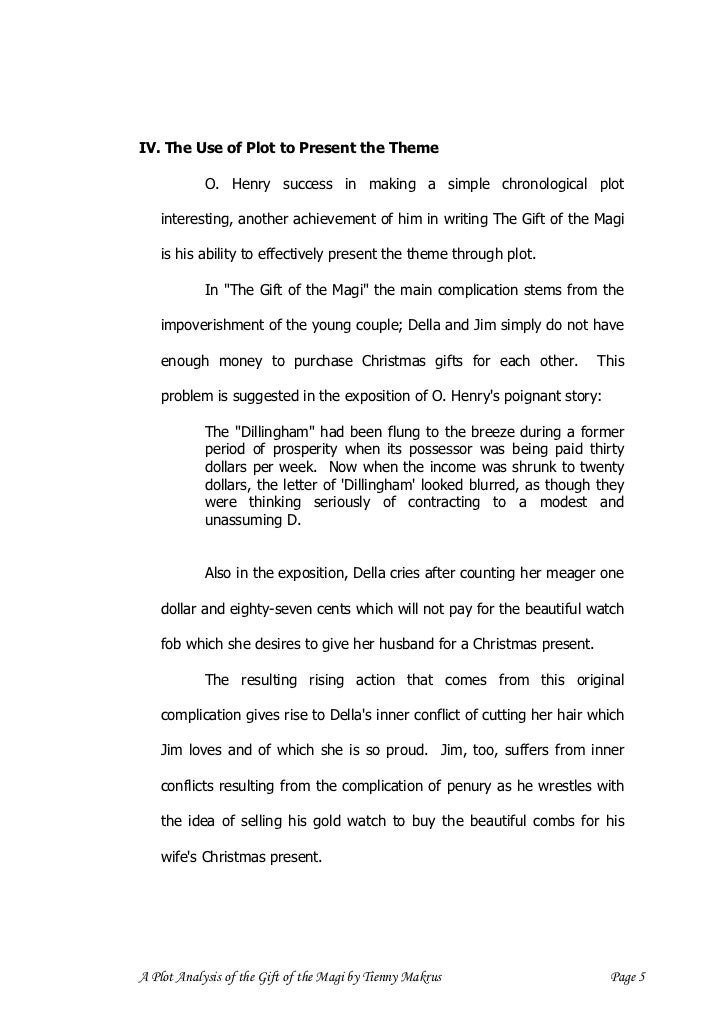 The Gift Of The Magi Plot Diagram