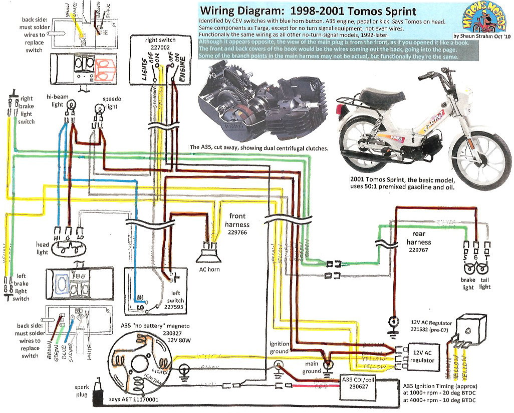 tomos a3 wiring diagram
