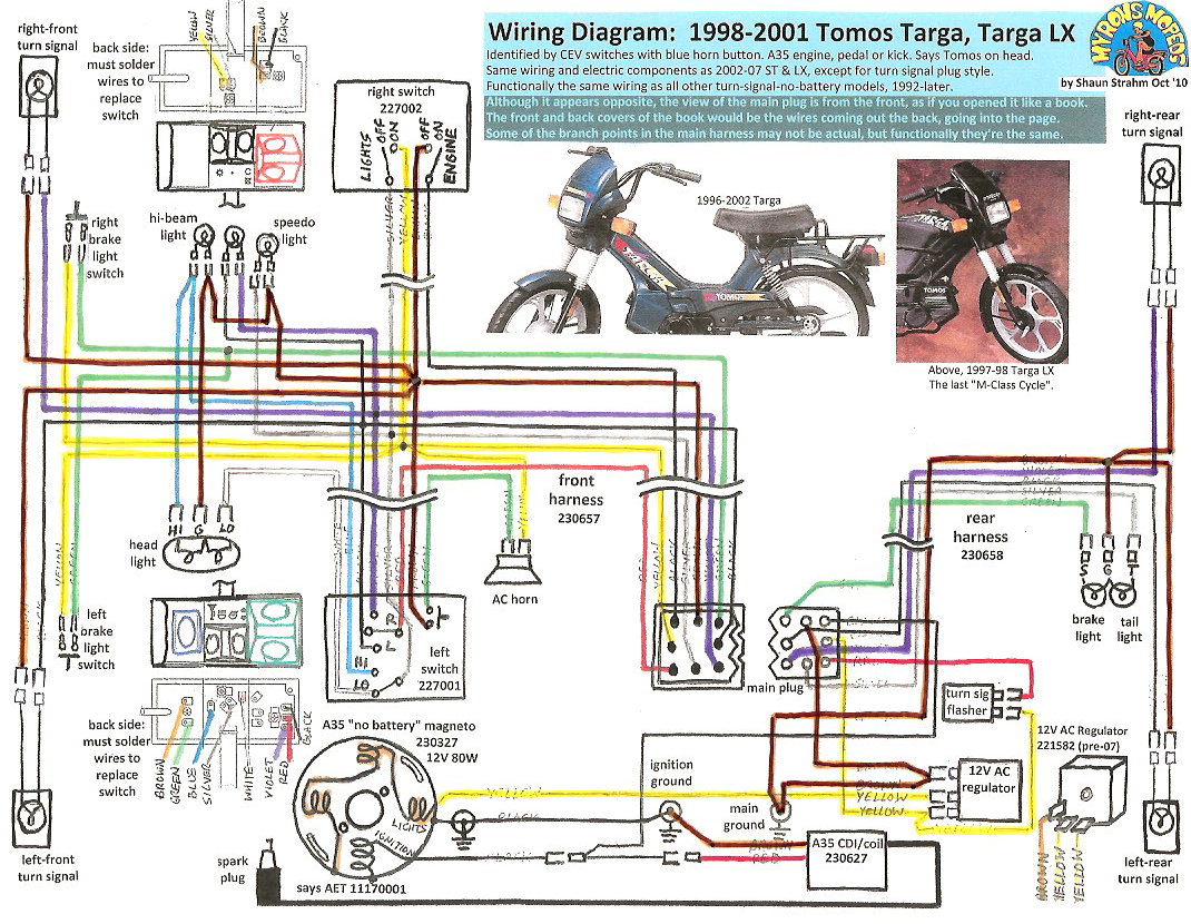 Tomos A3 Wiring Diagram