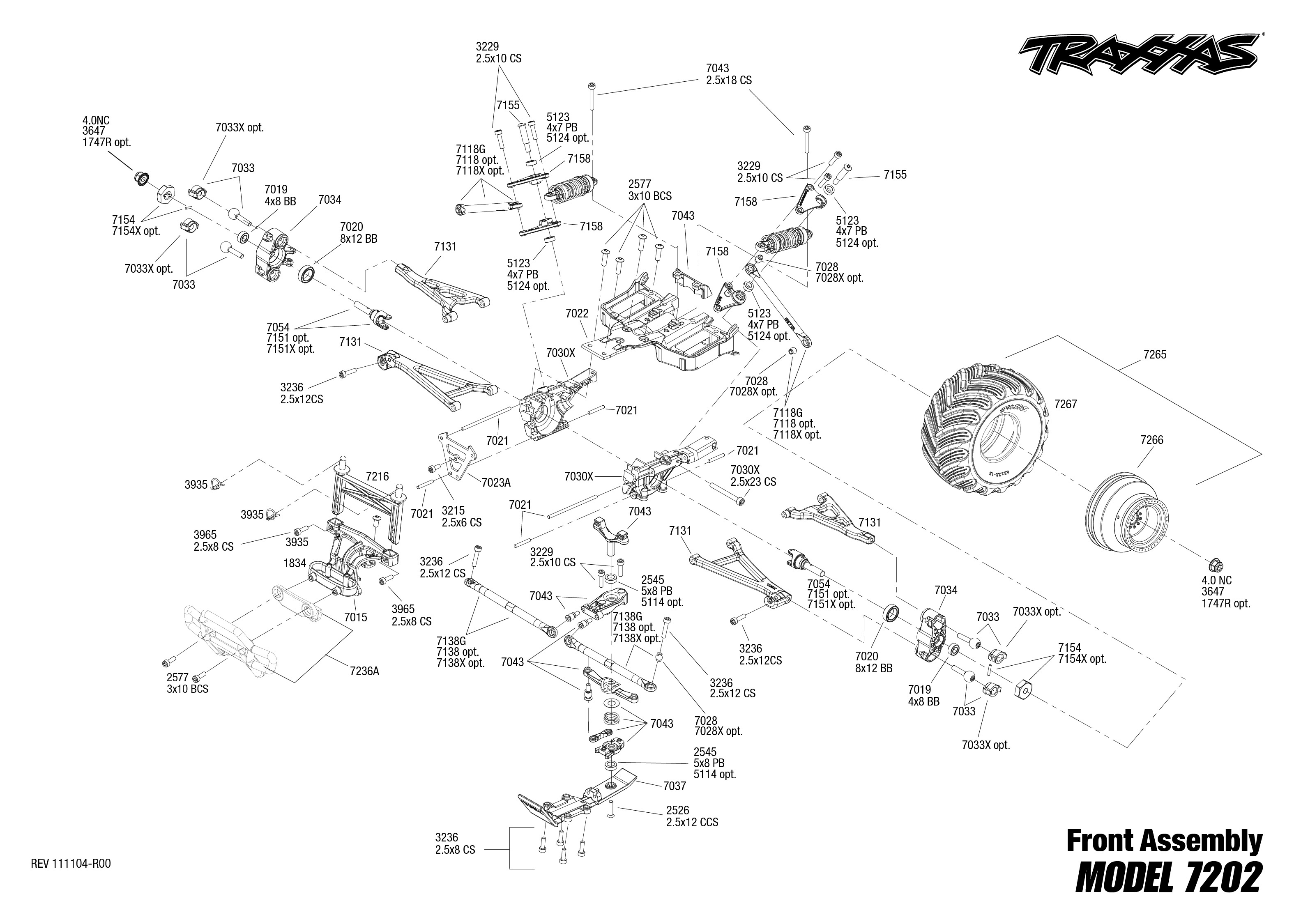 traxxas grave digger parts diagram