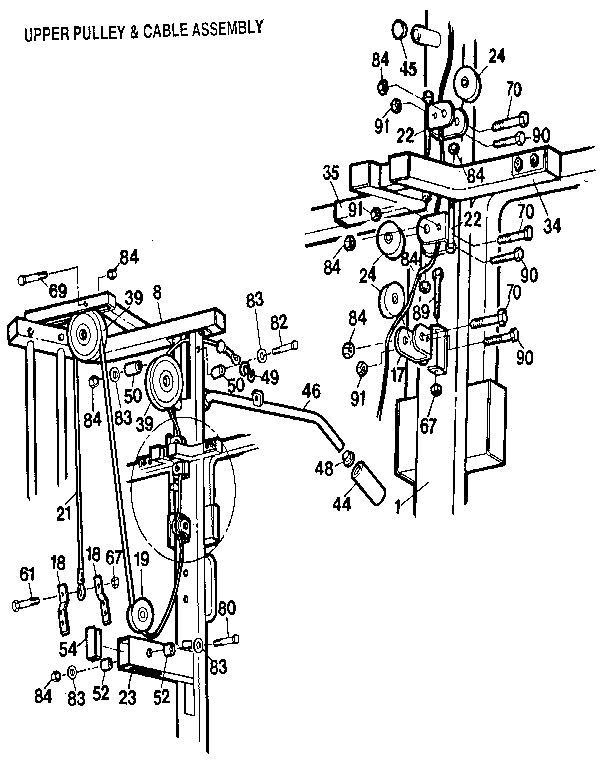 weider club 4870 cable diagram