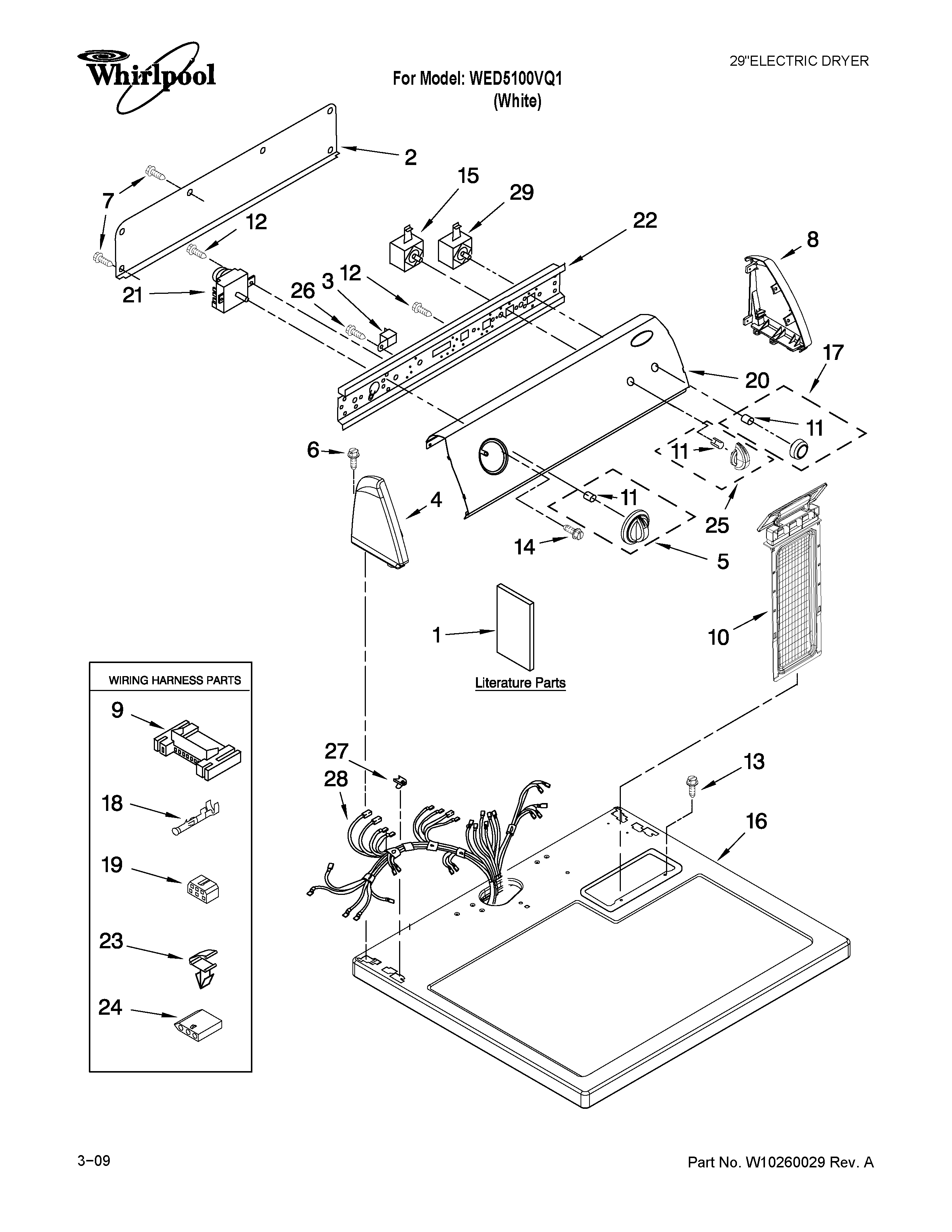 whirlpool cabrio dryer diagram