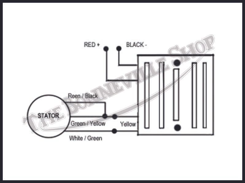 Wiring Diagram For Tympanium Voltage Regulator-rectifier 332-104/a