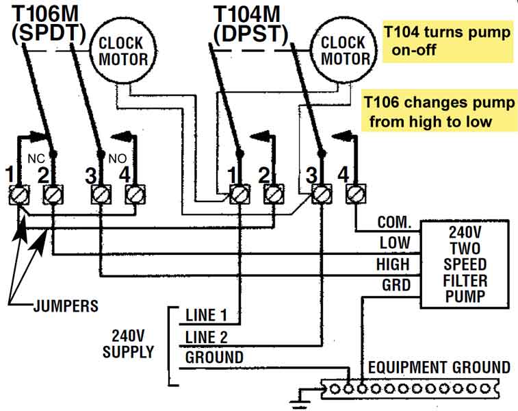 wiring diagram intermatic tm 104 106 timer