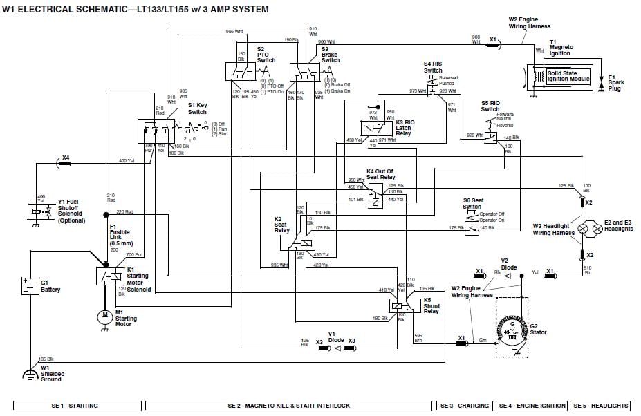 Wiring Diagram John Deere Lt155 15amp