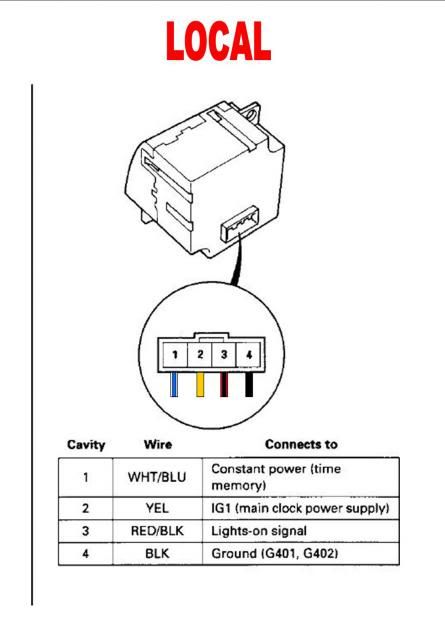 Wiring Diagram To Dtl Connector On Crv