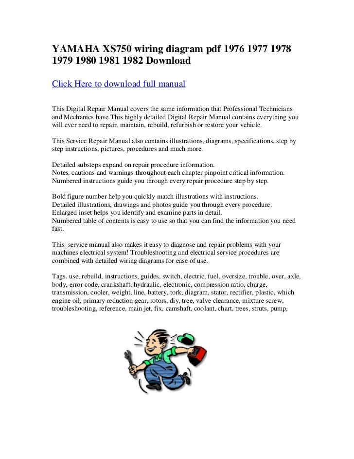 Yamaha Xs850 Wiring Diagram