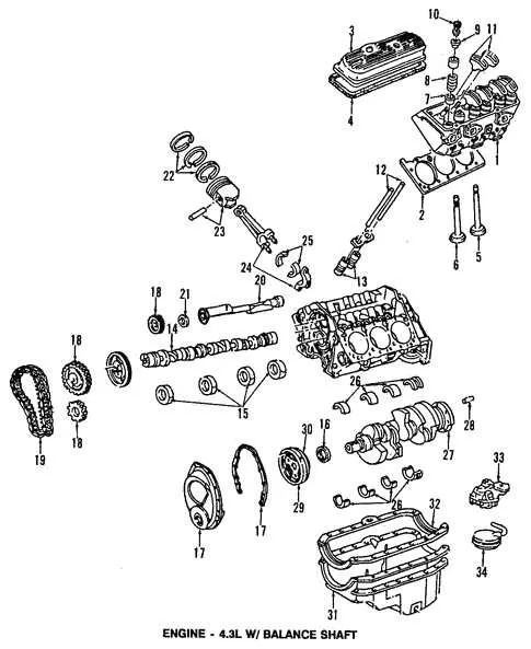 1992 chevy tbii diagram of engine