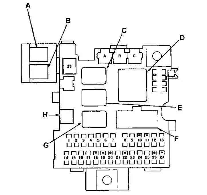 2001 honda accord fuse box diagram