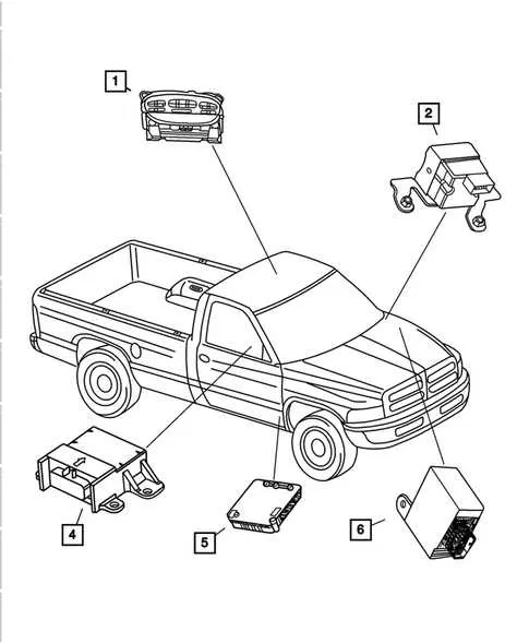 2001 dodge ram 1500 tailgate parts diagram