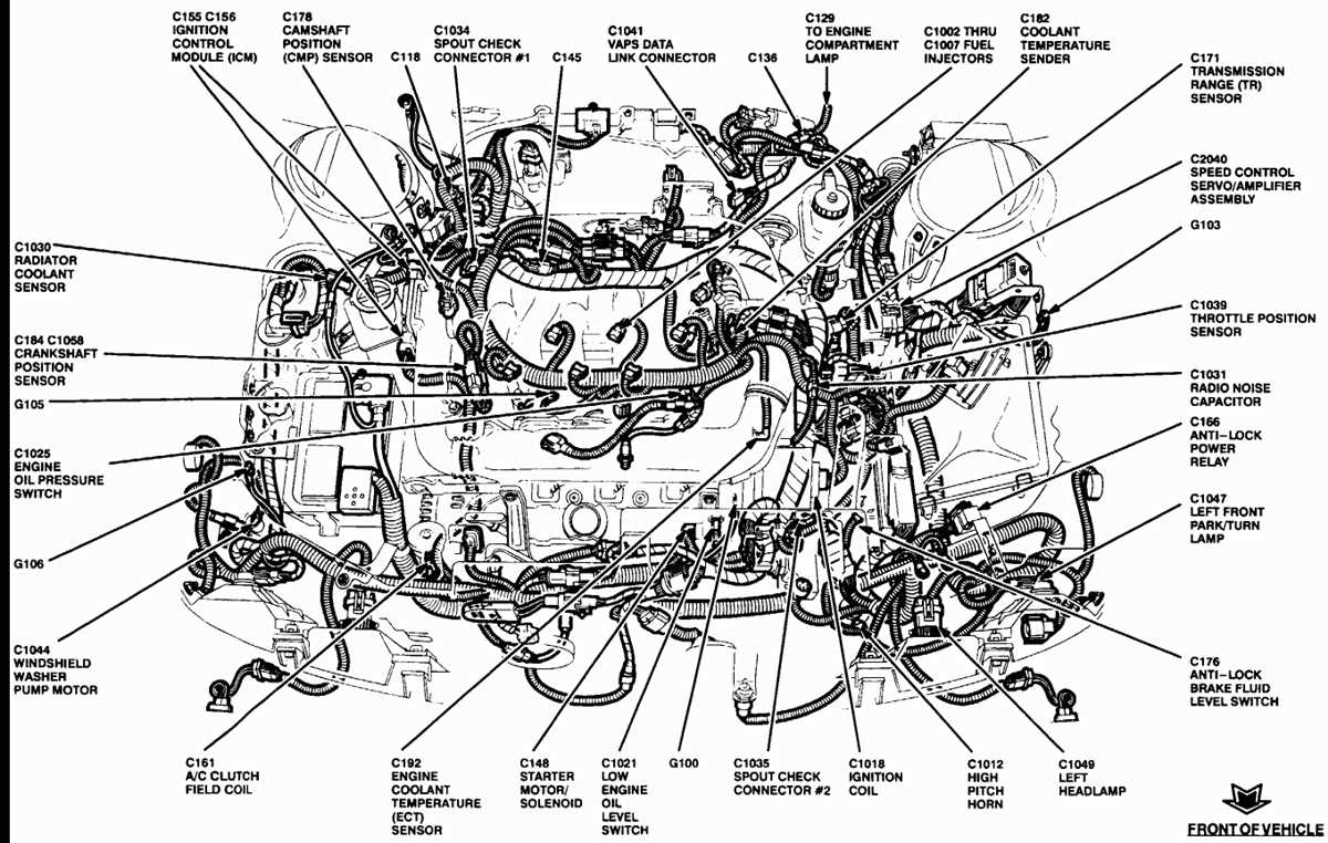 2001 ford taurus thermostat diagram