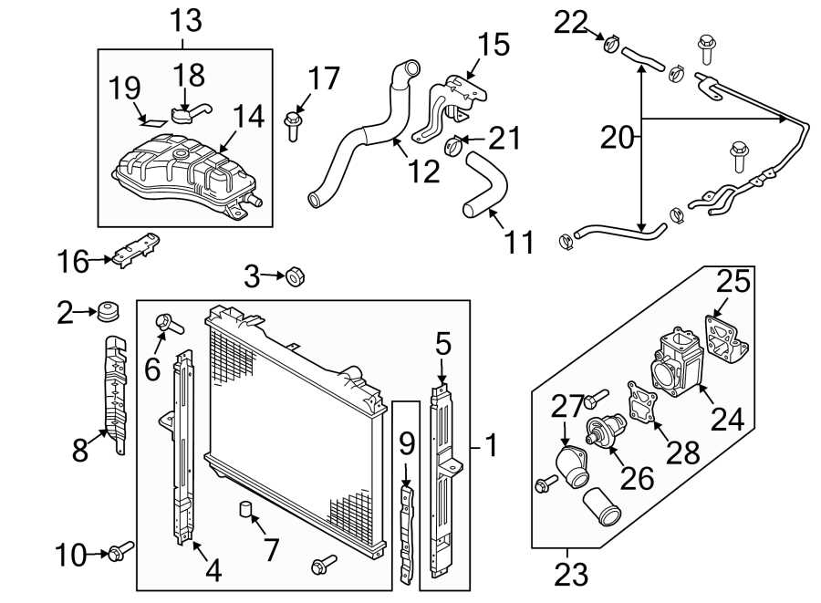 Key engine parts to inspect: