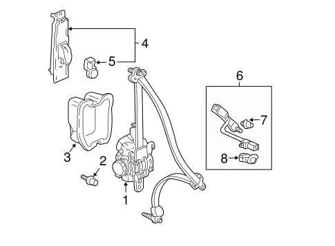 2006 honda pilot drive belt diagram