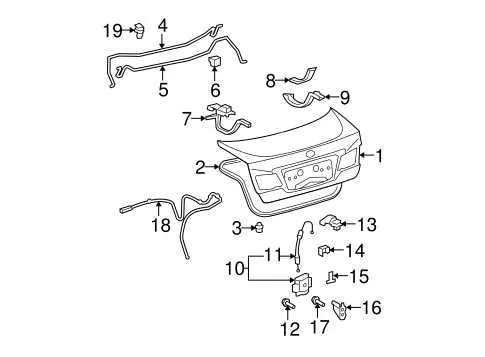 2007 lexus es 350 rear suspension diagram