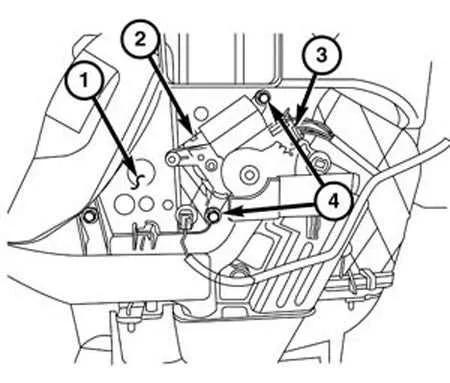 2010 Dodge Ram 1500 Blend Door Actuator Diagram