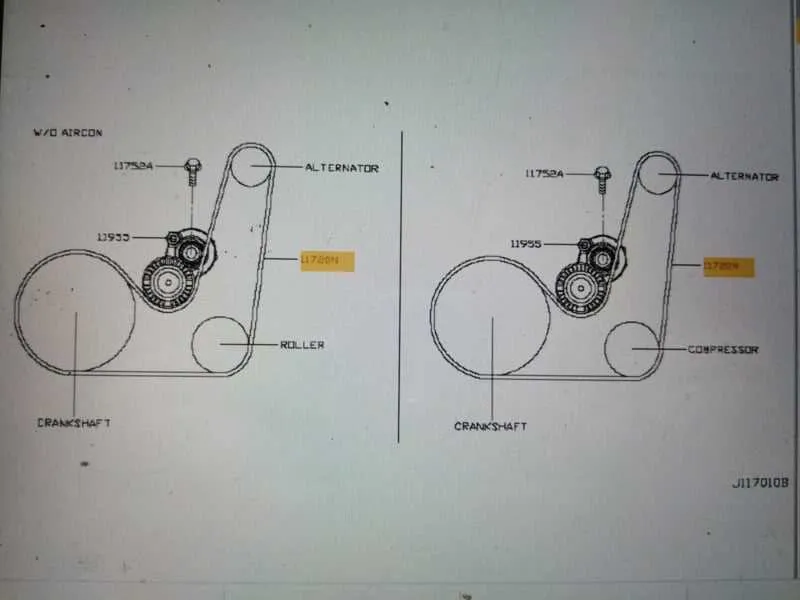2013 nissan altima belt diagram