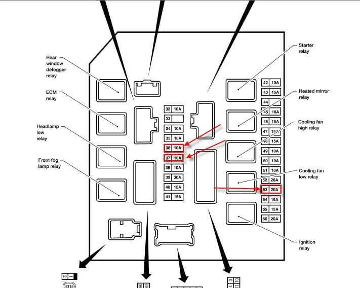 2014 nissan pathfinder fuse box diagram