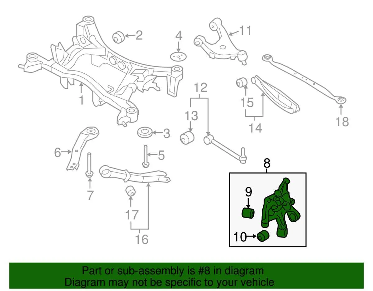 2015 subaru forester rear suspension diagram