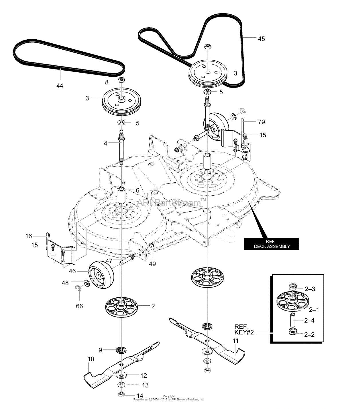 Murray mower deck diagram